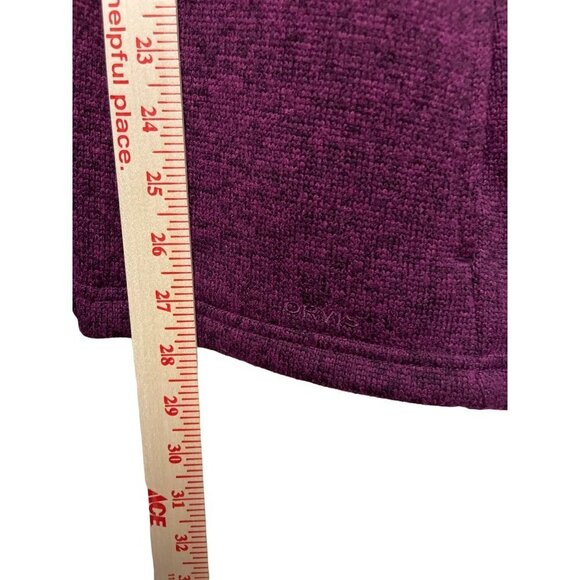 Orvis 1/4 Snap Burgundy Purple Pullover Sweater Shirt Size Large - Picture 6 of 9
